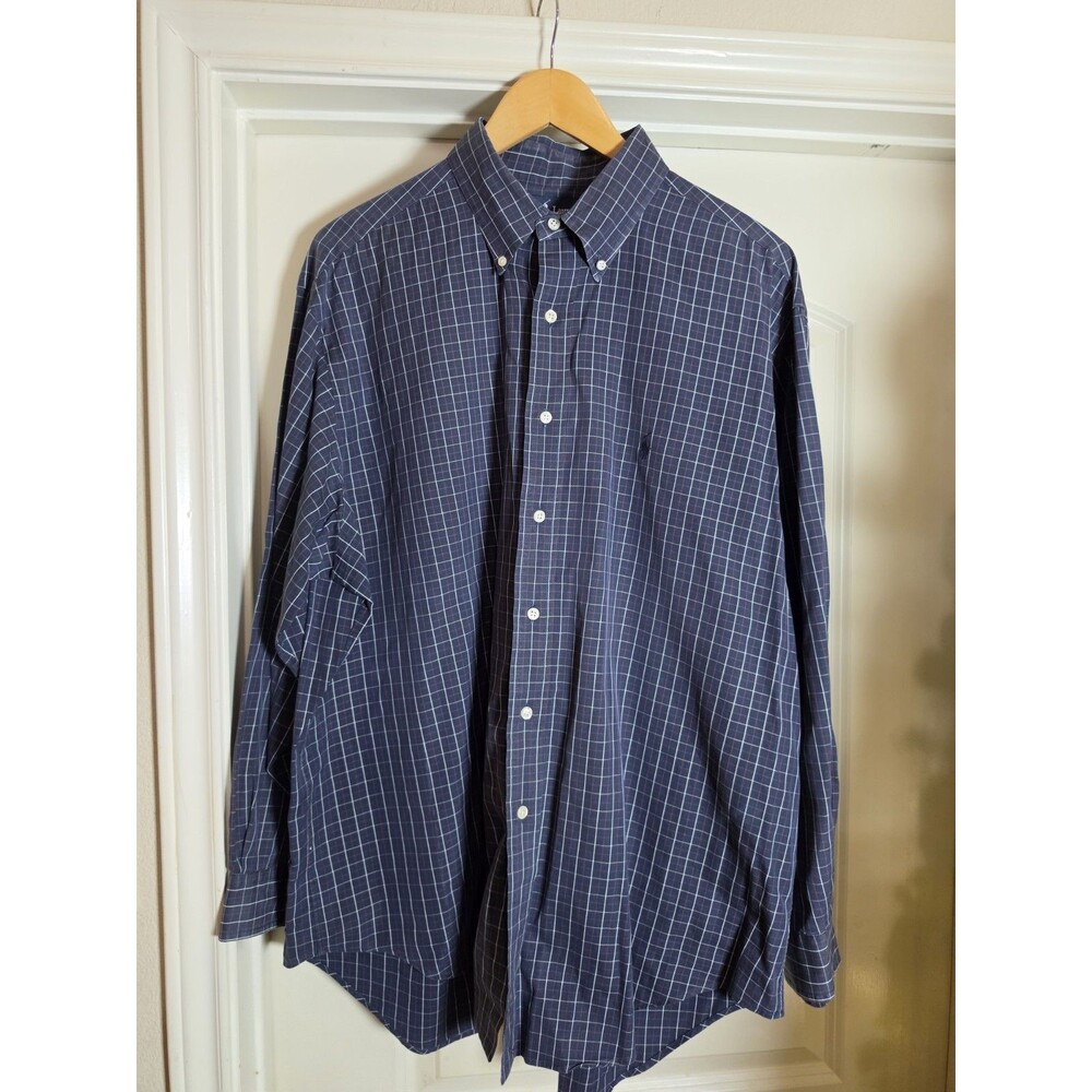 Ralph‎ Lauren Yarmouth  cotton pinpoint Oxford 17 1/2–34/35 Navy Blue